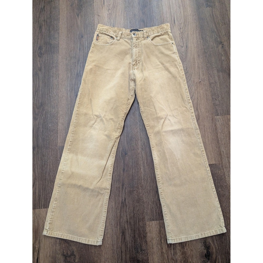 Urban Pipeline Pants Boys 18 Beige Corduroy‎ Boot Cut Khakis Made USA Casual